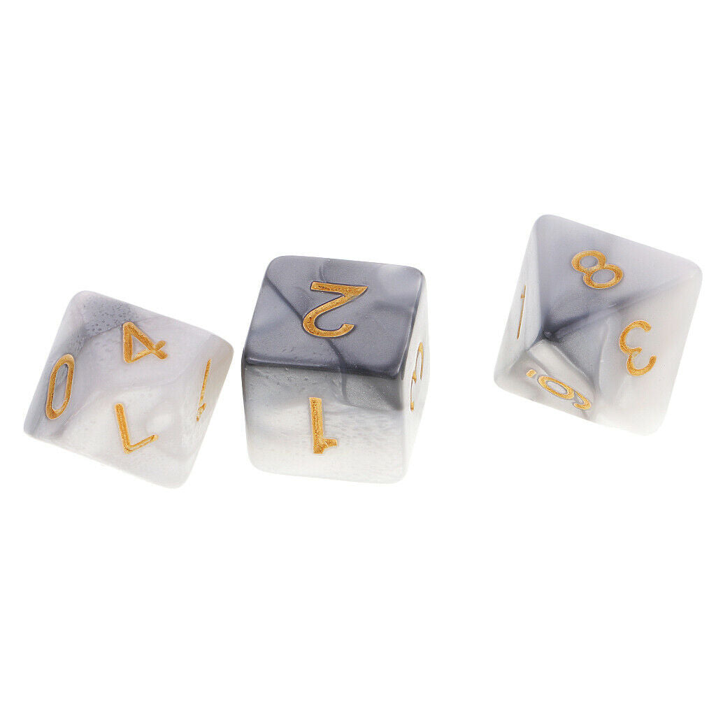 21 Pieces Multi Side Dice d4-d20 Casino Dices for Board Game Dices Toys