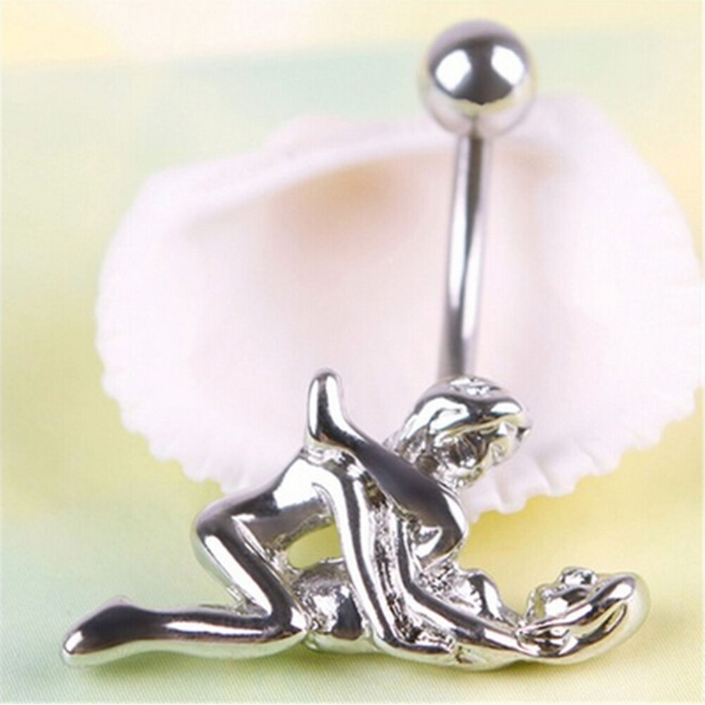 New Vogue Ball Button Barbell Bar Belly Navel Ring Body Piercing For Lover.l8