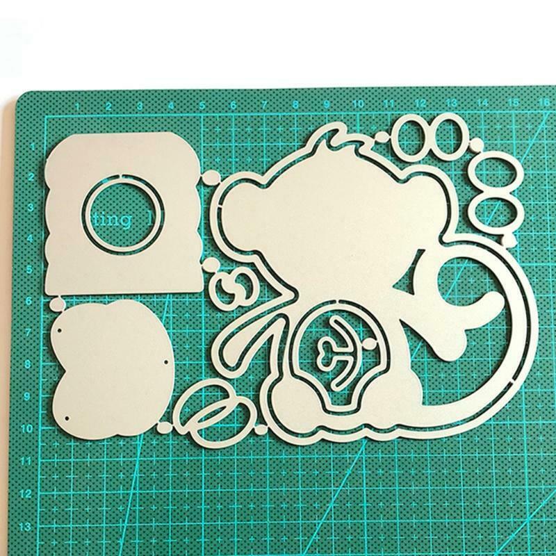 Easter Monkey Box Metal Cutting Dies Stencil Scrapbooking DIY Album Stamp Paper
