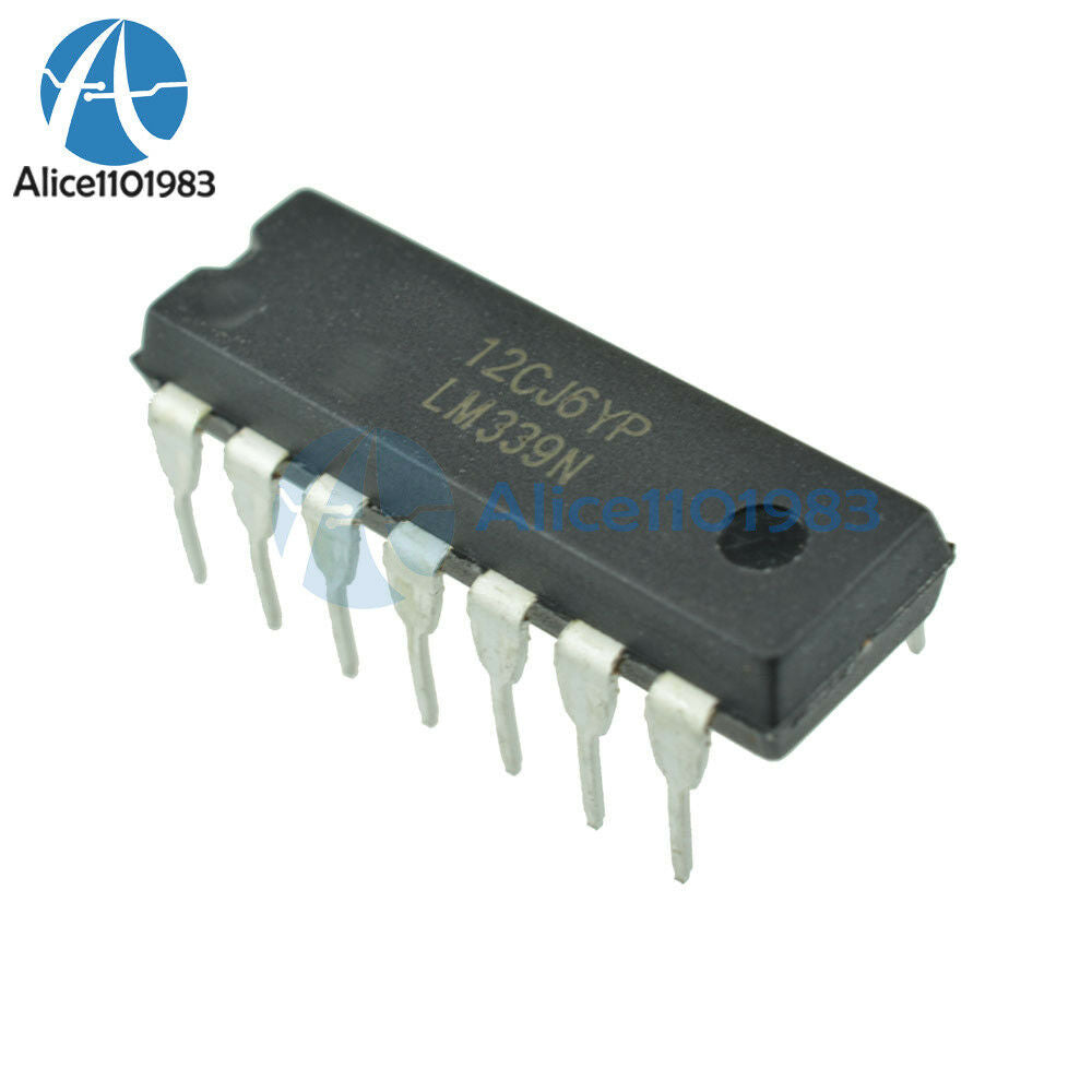 100PCS LM339 LM339N IC DIP-14 LOW POWER Quad Voltage Comparator