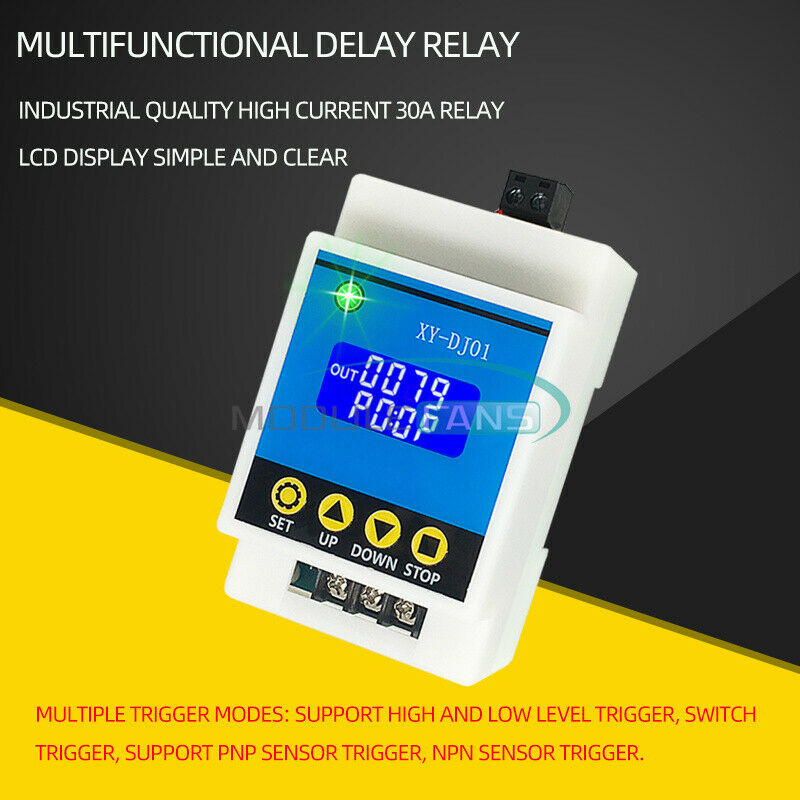 DC 6-30V XY-DJ01 One Relay Module Triggers The Delay Cycle Timing Circuit Switch