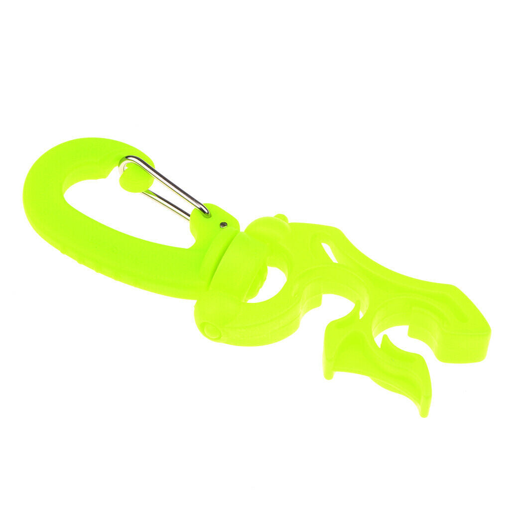 2 Units of Diving Hose Support Buckles Made of Orange And Yellow Silicone