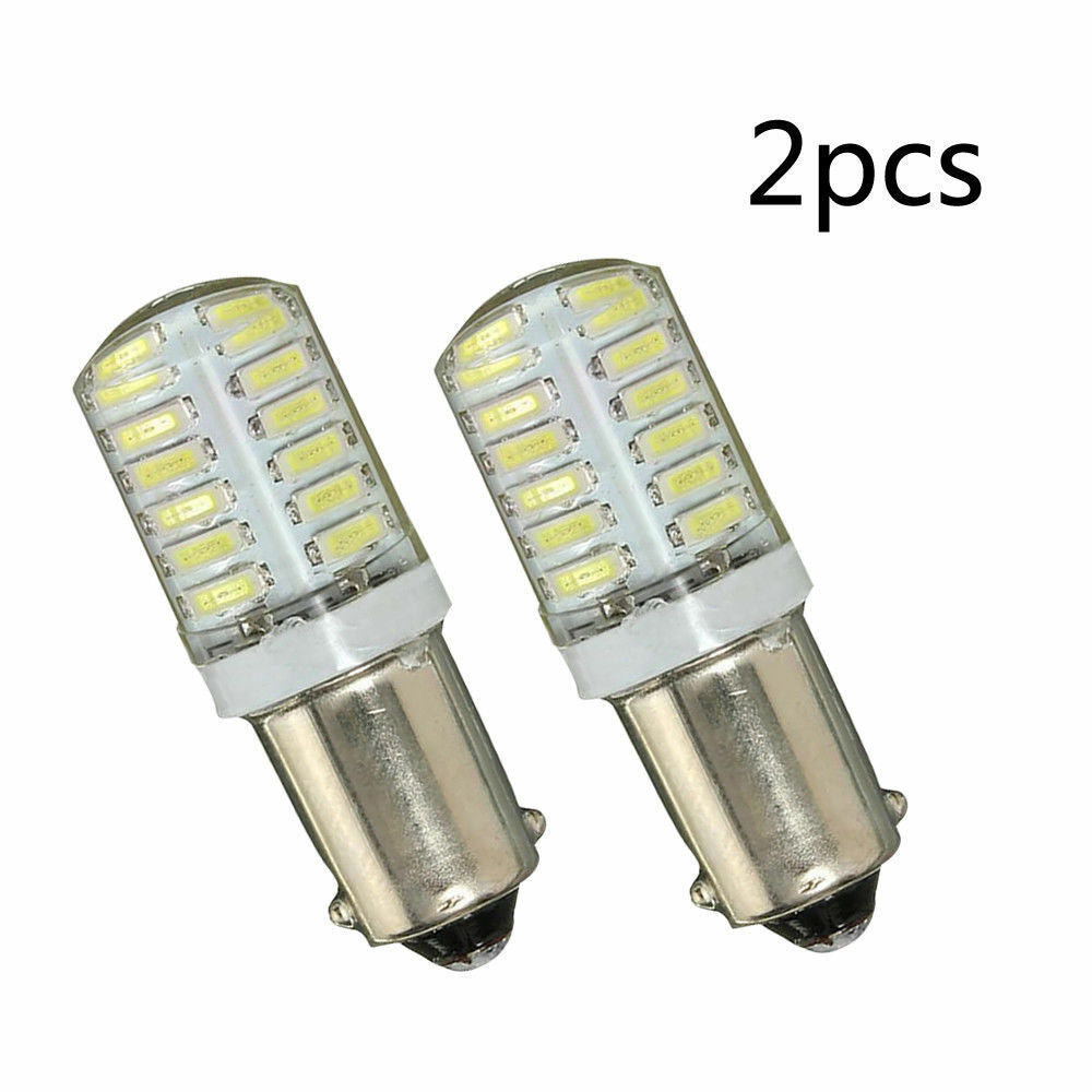 2X BA9S T11 T4W 3014 LED 24-SMD Car Side Light Bulbs Interior Lamps White 12V