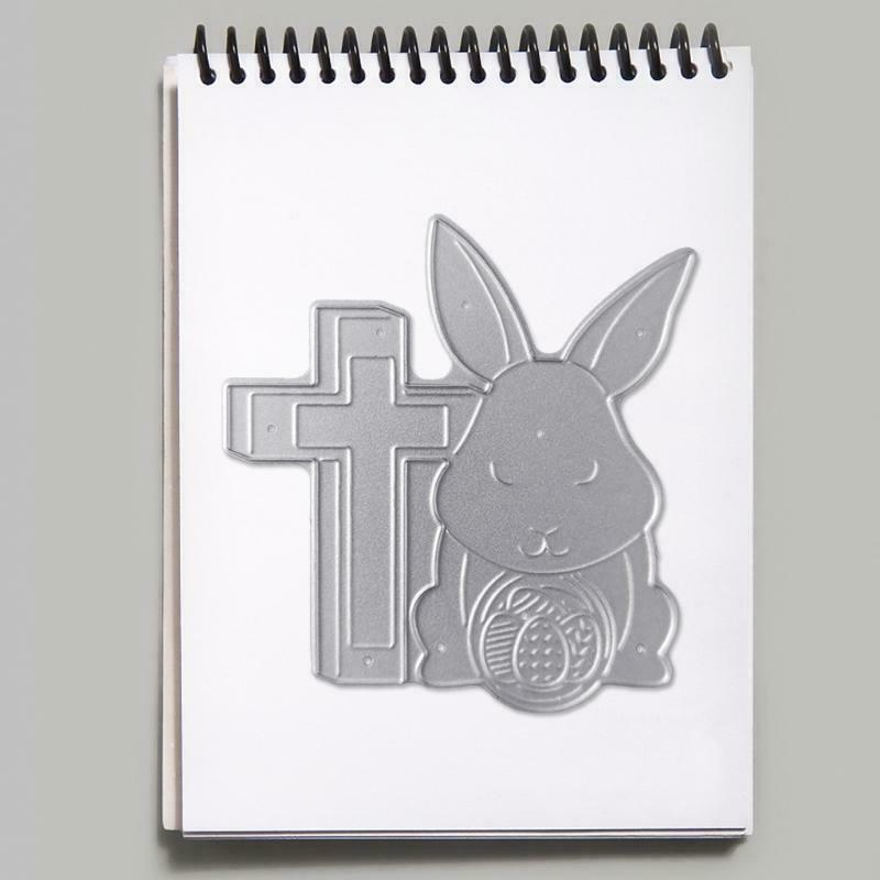 Cross Bunny Metal Cutting Dies Stencil DIY Scrapbook Album Paper Card Template