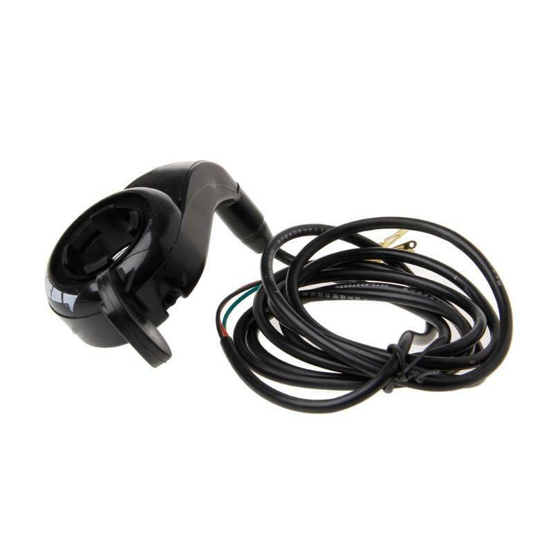 24v 36v 48v Motorcycle 7/8 Handlebar Black Thumb Throttle Electric Bike Scooter