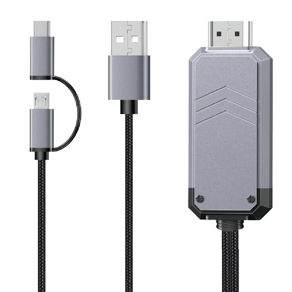 1080P Type C Micro USB to   HDTV ADAPTER CABLE for Smartphone to TV/Projector