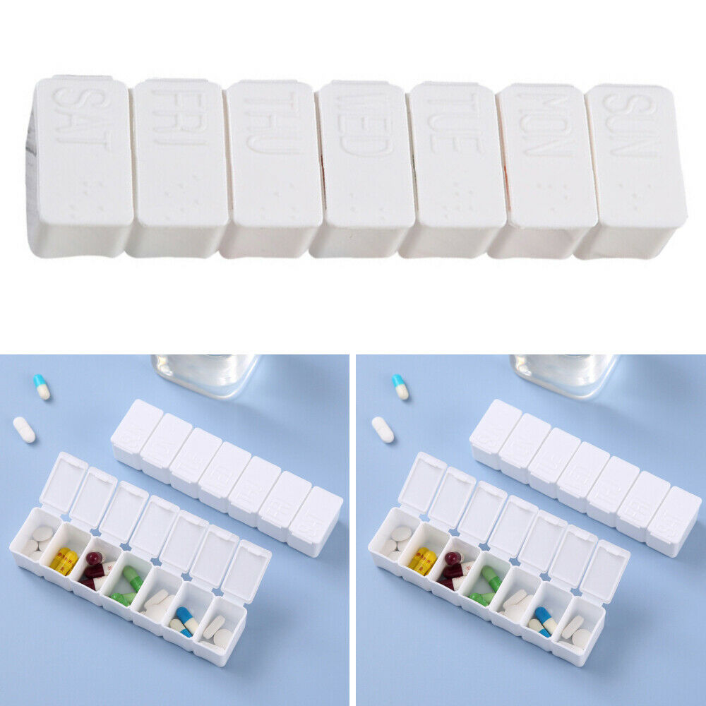 7 Day Tablet Pill Box Medicine Holder Pill Dispenser Organizer Containers Cases