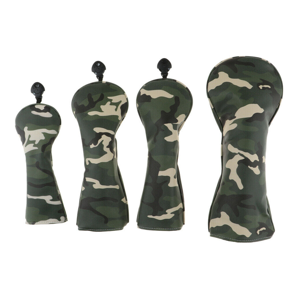 Golf Head Cover #1#3#5 Wood Headcover Durable Fairway with No. Tag Club Covers