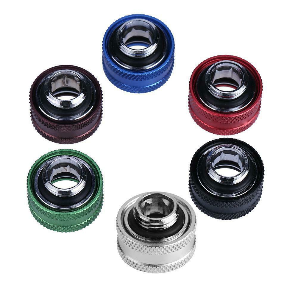 G1/4 Thread Rigid Tube 14mm Hard Tube Extender for PC Water Cooling(Black) @