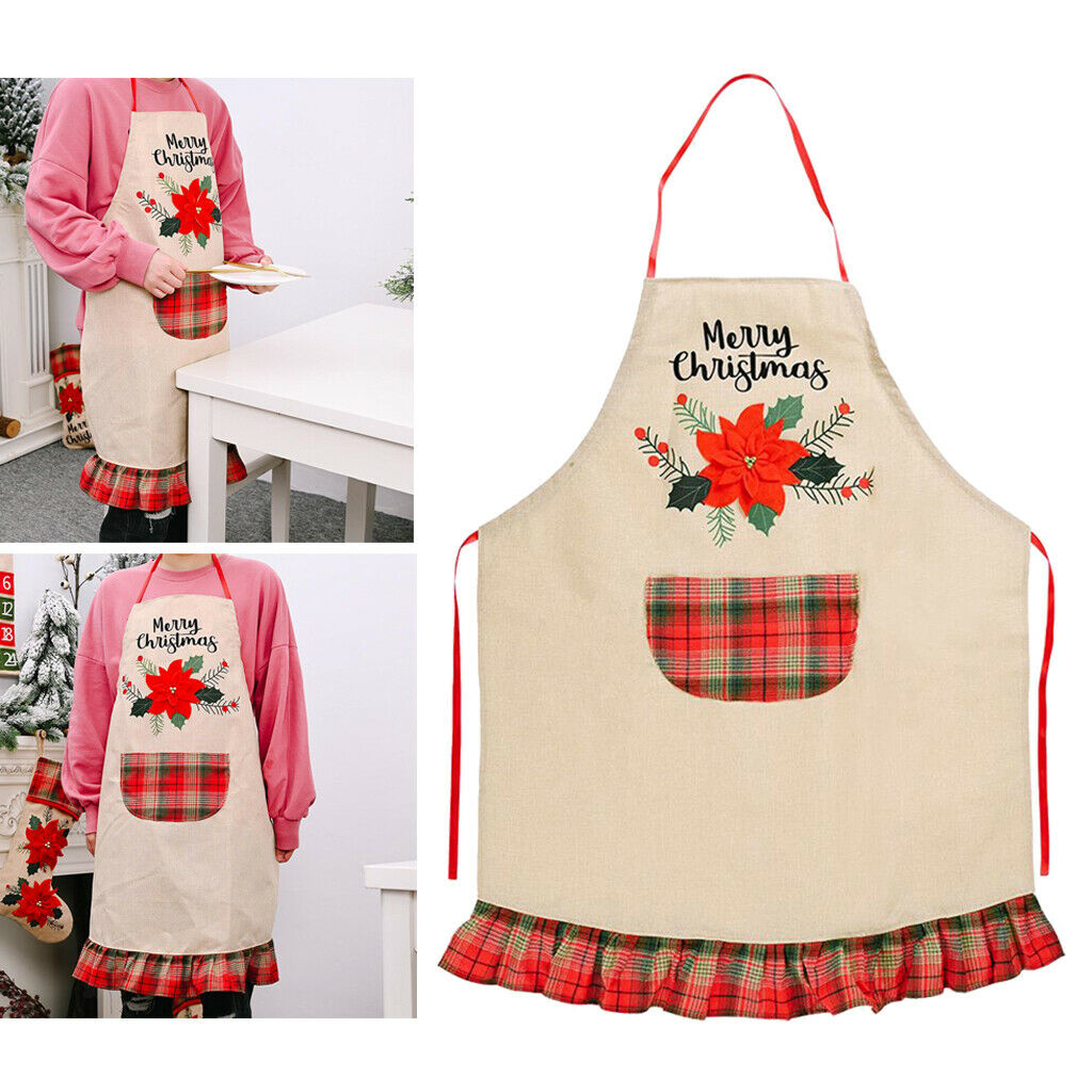 Chef Aprons Kitchen Baking Butcher Cooking Kitchen Catering BBQ Bib Pockets