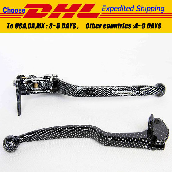 Fiber Carbon Brake Clutch Hand Lever For SUZUKI GSX GSXR GSX-R GSXR600 GSXR750