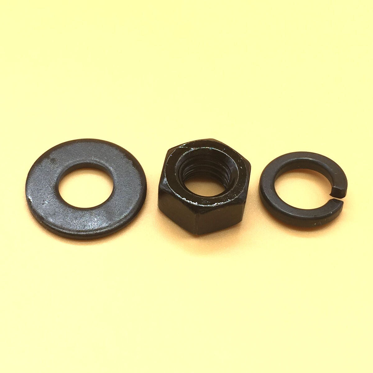 M10 x 1.5 pitch Hex Nut / Washer / Spring washer Set Right Hand Thread 36Pcs