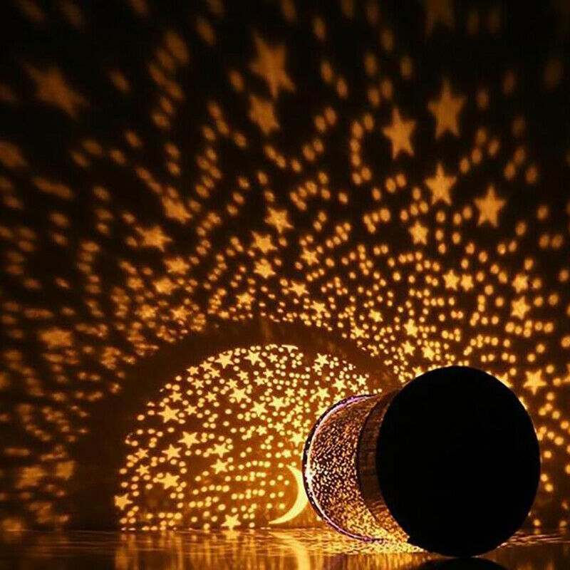 1Pc LED Night Light Projector Starry Sky Star Moon Kids Baby Sleep Colorful BDA