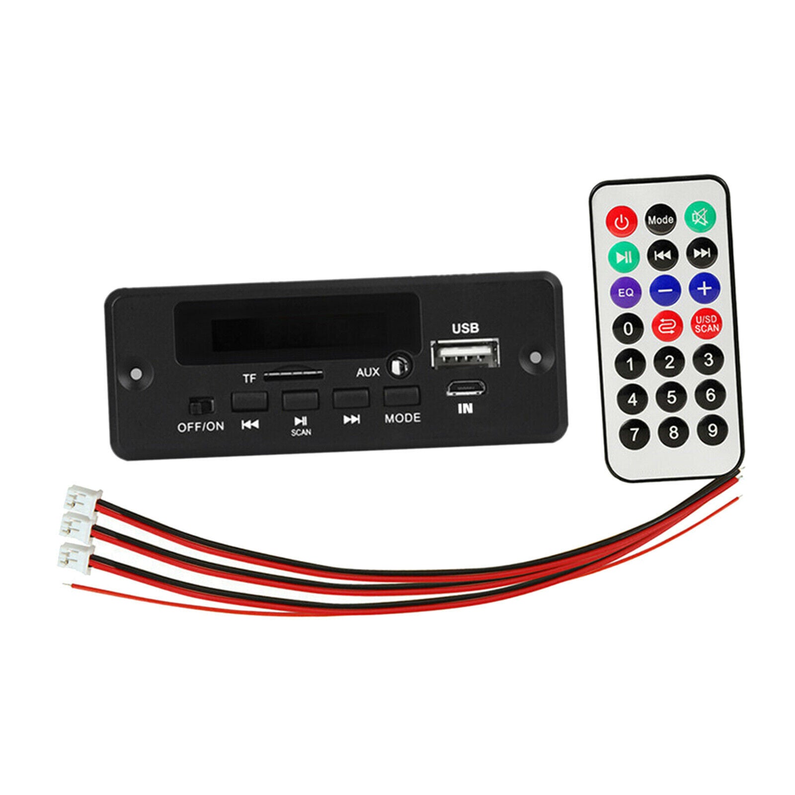 5V-12V Folder Decoder Board for Car MP3 WMA Format Music TF AUX SD FM Radio