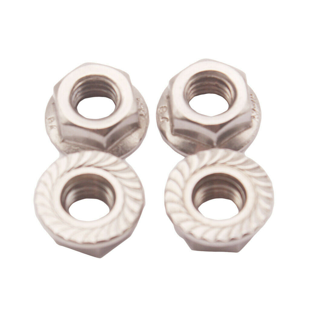8x Stainless Steel 304 M8X1.25 Stud & Flange Nuts 42mm For T25 T28 Turbo
