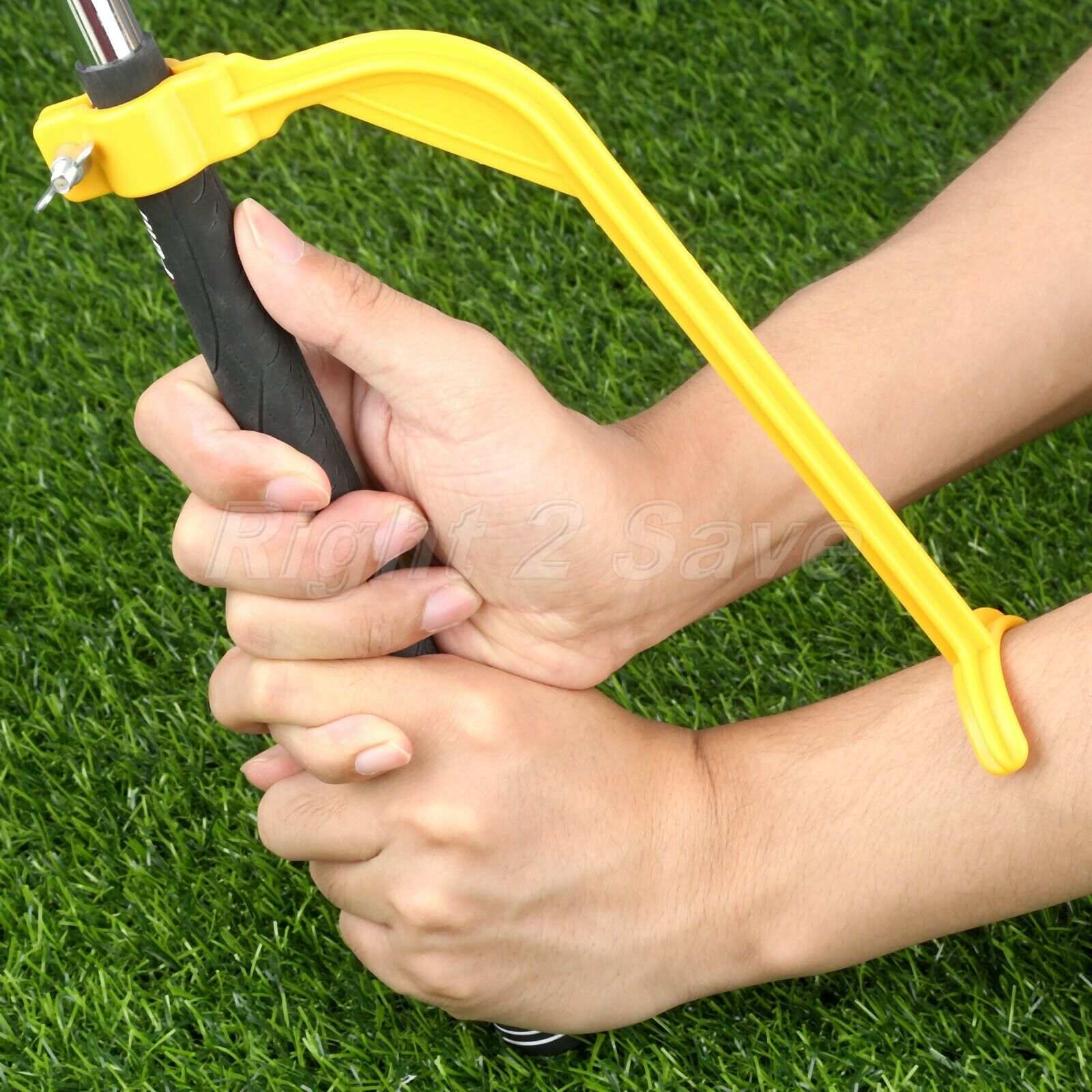 Yellow Plastic Golf Swing Training Golf Putting Golfer Swing Golf Club Accessory