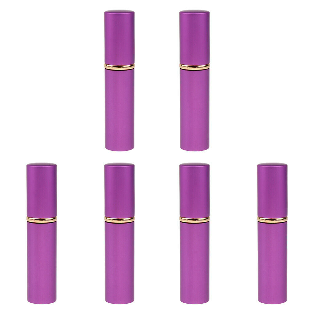 6 Pcs Refillable Spray Bottles  Moisturizing Perfume Toner - Purple, as