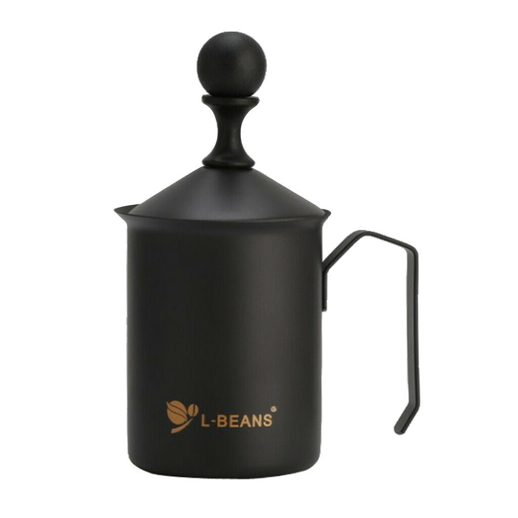 550ml Stainless Steel Milk Frother for Coffee Cappuccino Foamer Creamer