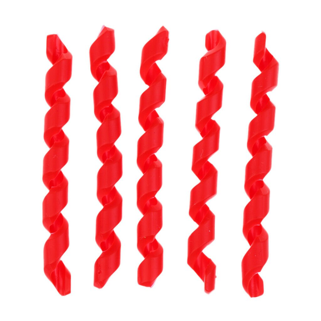 10 Set Spiral Soft Rubber Bike Frame Protector Cable Outer Brake Gear Hosing - 2