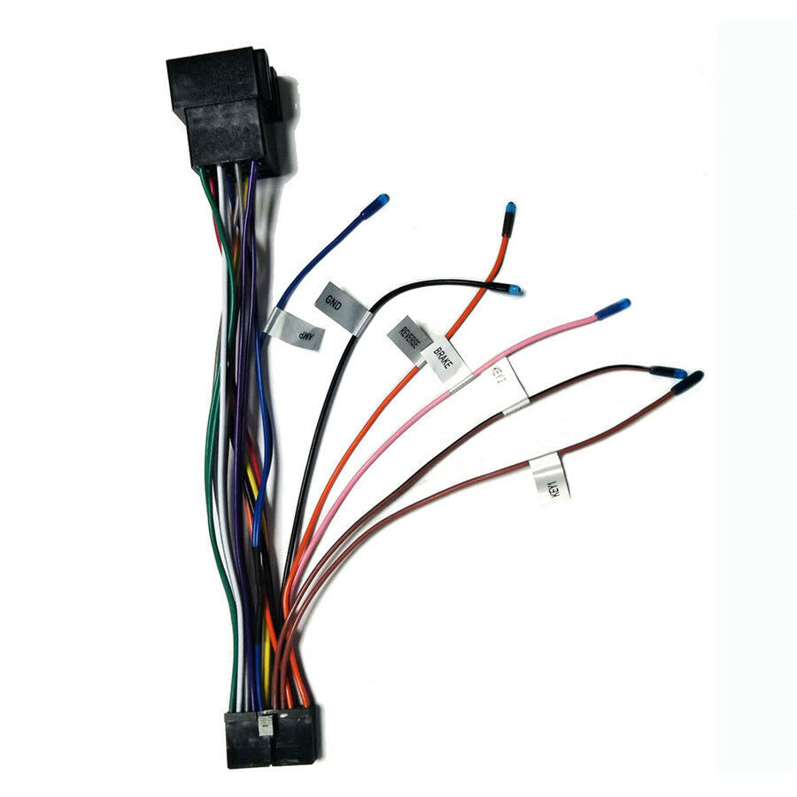 Car Stereo Harness Connector Adapter for 1/2din DVD Android Power Cable Harness