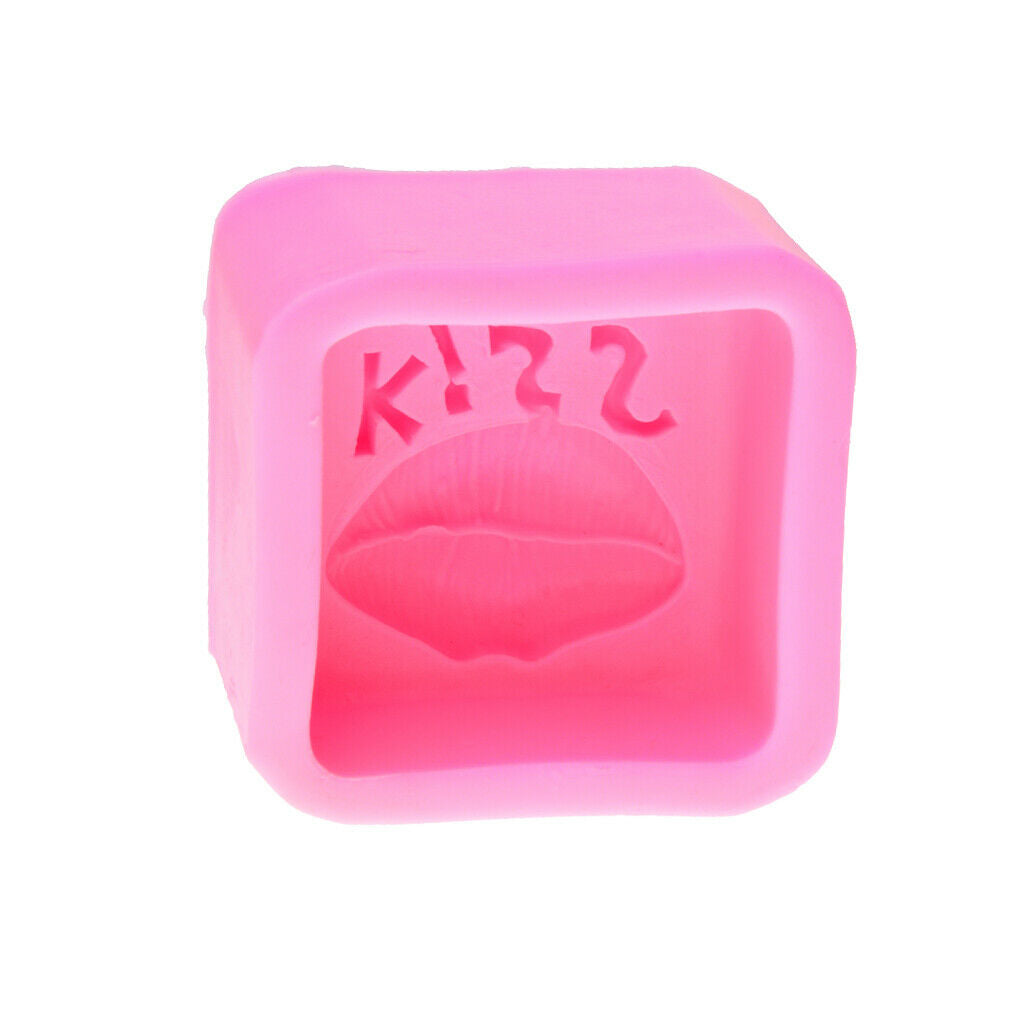 Novelty Mouth Kiss Silicone Cake Mould Baking Fondant Sugar Craft DIY Tool