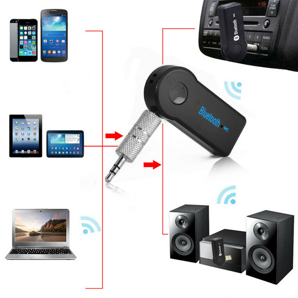 Car Wireless Bluetooth Receiver Adapter 3.5mm Jack USB Music Stereo Kit