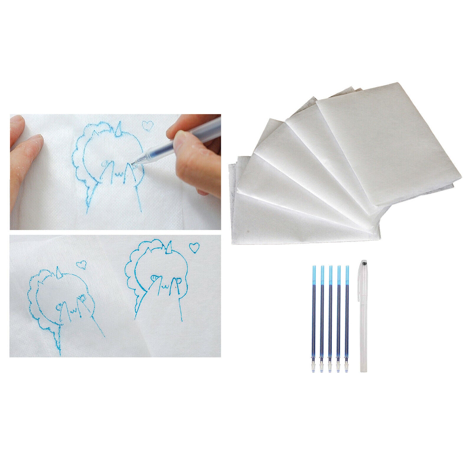 5x Water Soluble Embroidery Stabilizer Tracing Paper for Machine Embroidery