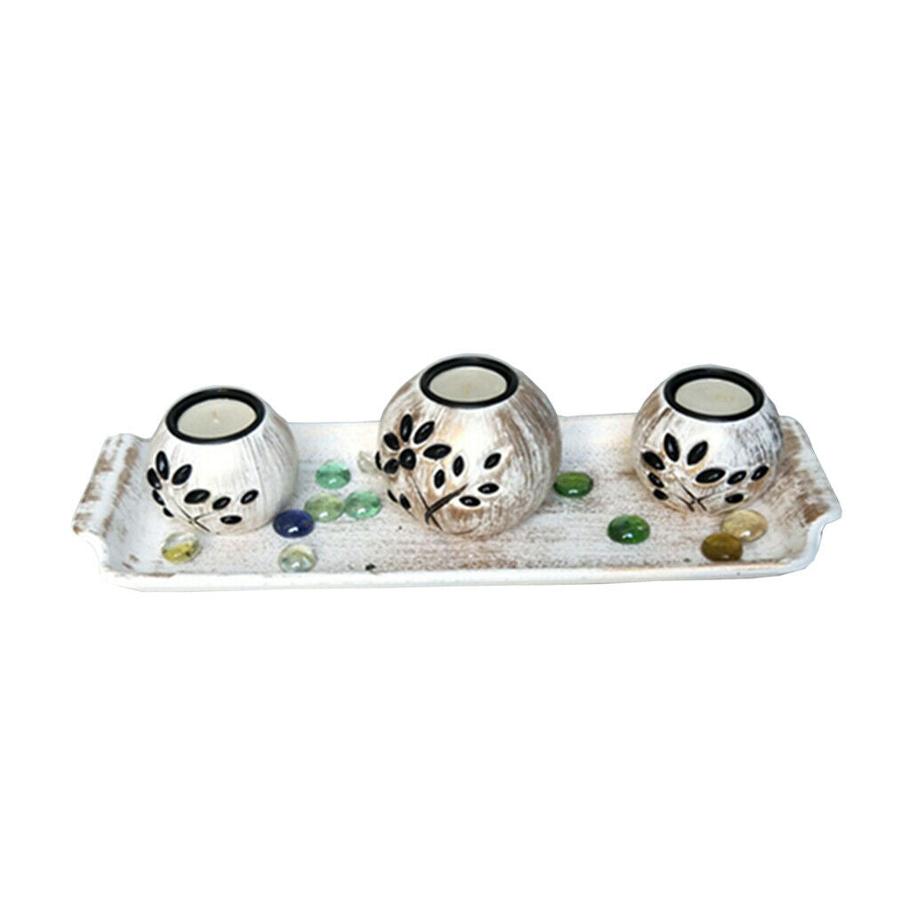 Candlestick Country Style Wood Candlesticks Candlestick Table Decoration for