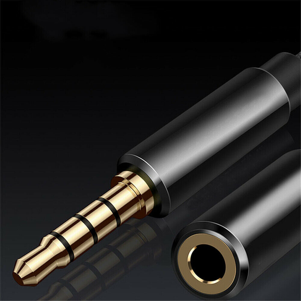 3.5mm Male to Female Stereo Extension Adapter Cable For AUX Car Audio Cable