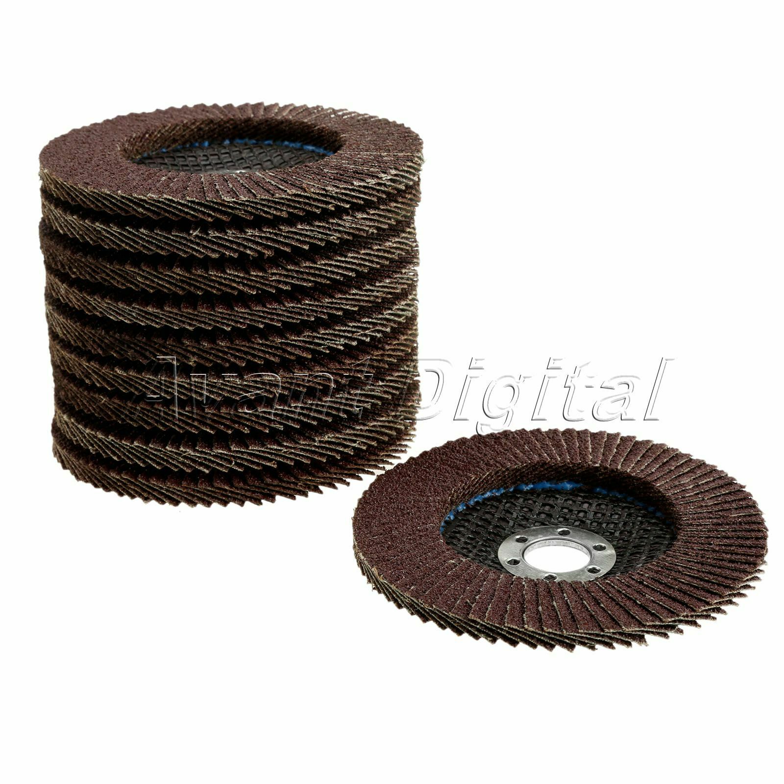 10x Aluminum oxide 60 Grit 4" Abrasive Flap Sanding Disc Grinding Flap  Wheel