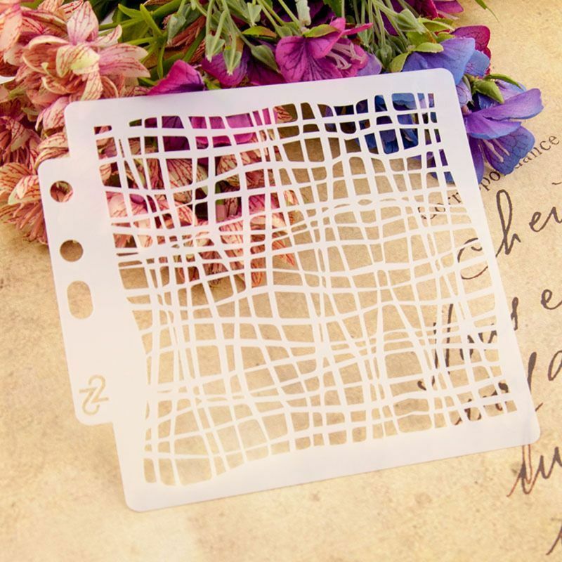 Net Design Stencils Template Painting DIY Scrapbook Album Embossing Card Craft