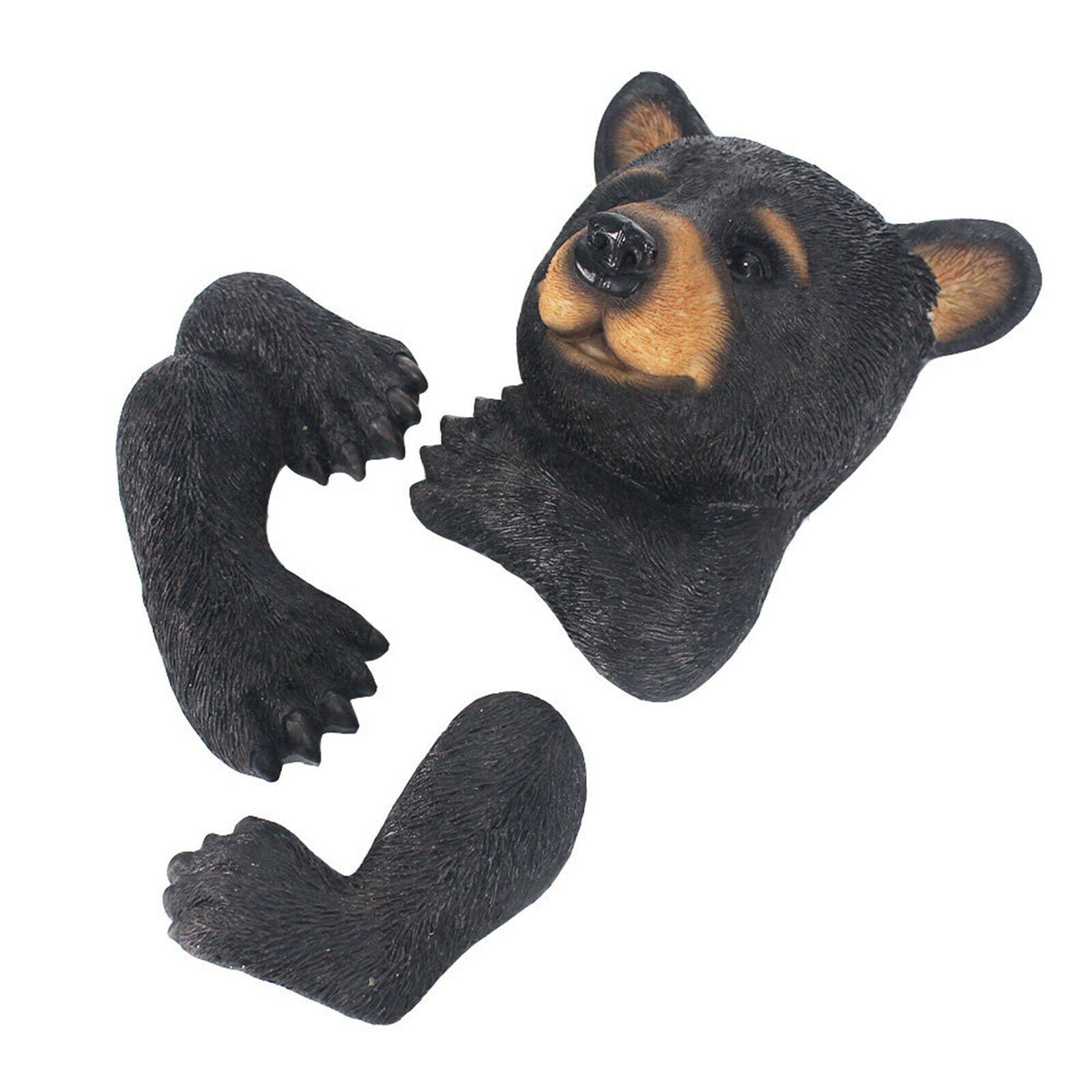 Black Bear Tree Hugger Hanging Sculpture Home Garden Decor Adults Kids Toys