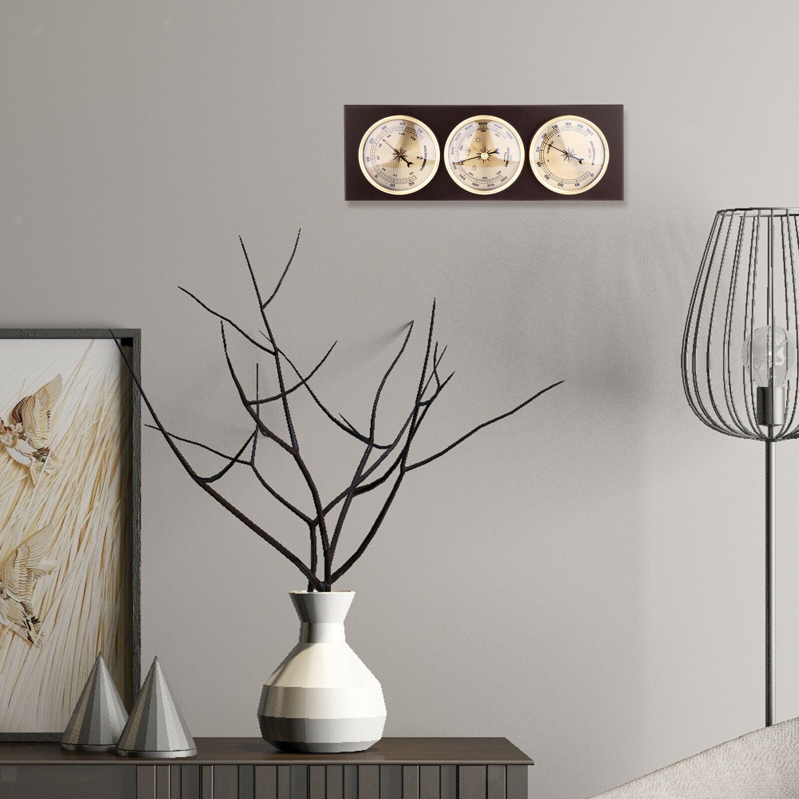Barometer Thermometer Hygrometer Wall Hanging Temperature Humidity