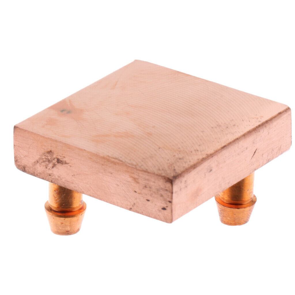 Copper Water Cooling Block 40x40mm CPU Graphics Radiator TT4040E