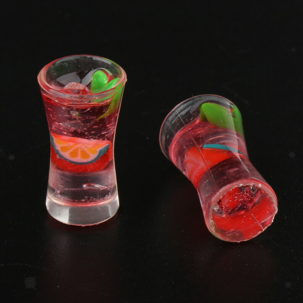 10 lot 1/12 Mint Cocktail Glasses Drinks Kitchen Pub Bar DIY Life Scenes