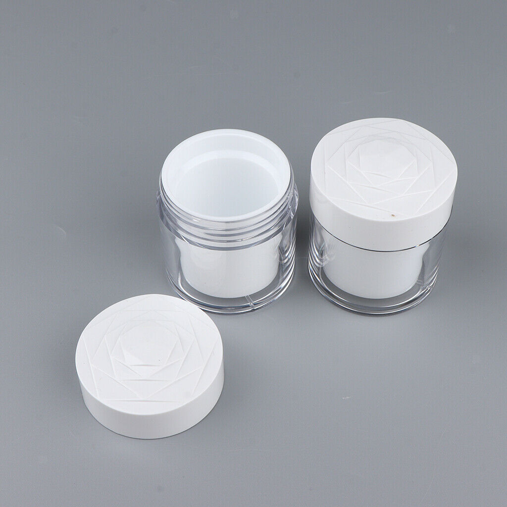 Environmental Plastic Bottle Makeup Jars W/ Lid And Inner Liner Cosmetic Pot -