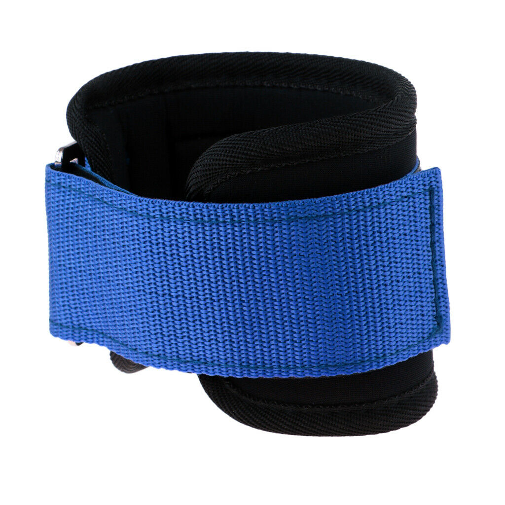 Fitness Ankle Straps Strength Pull Exercise Training Anchor D-ring Blue