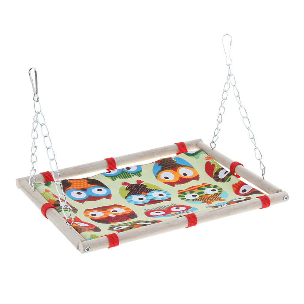 Small Pet Cage Hanging Canvas Bed Mat Hammock for Bird Parrot