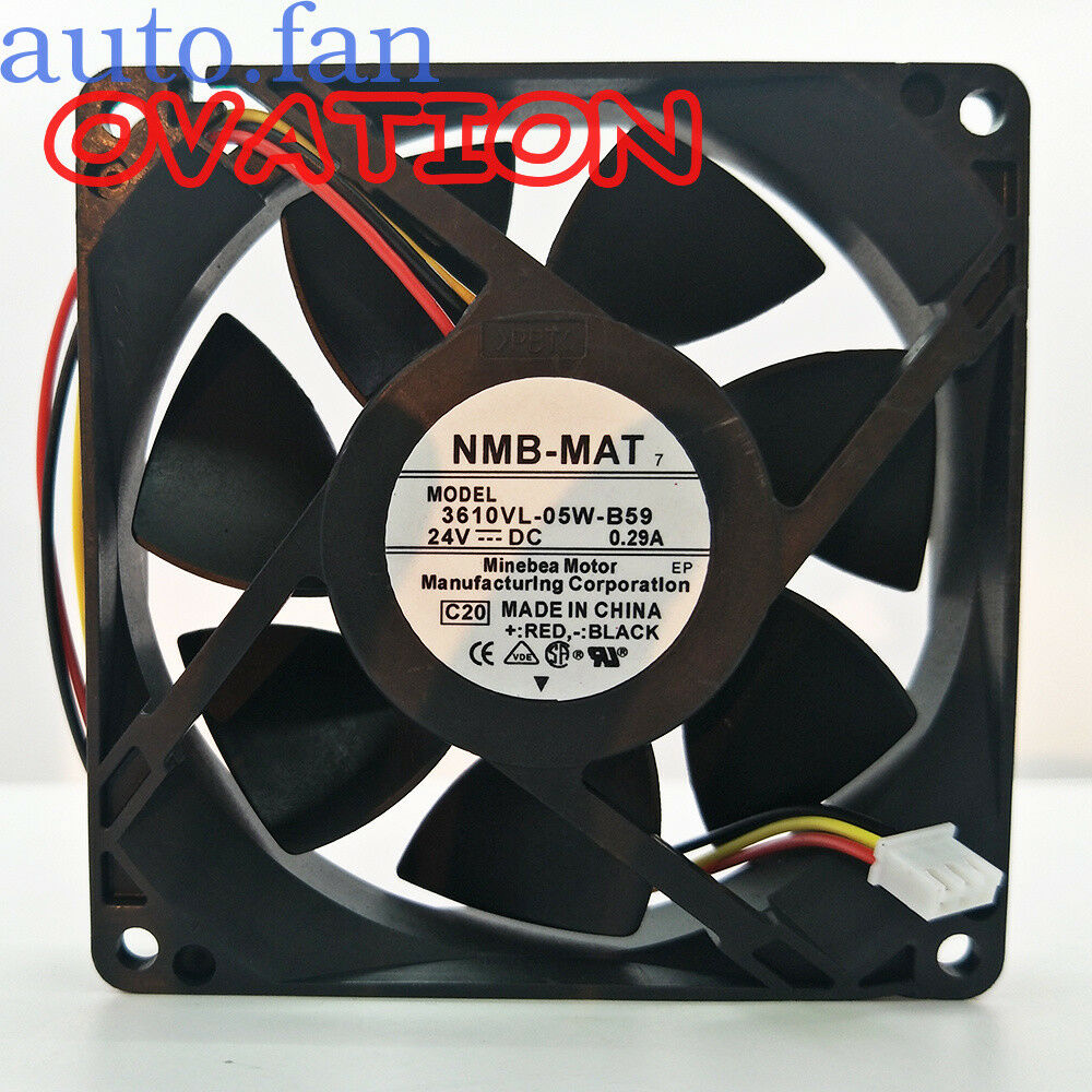 For 1pcs NMB 9025 24V 0.29A 3610VL-05W-B59 09225VA-24N-BL Cooling Fan