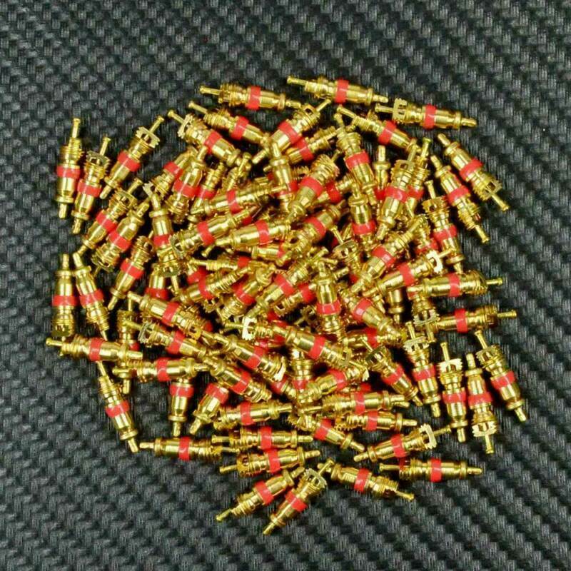 50ea Valve Stem Core Tire Pressure Sensor Cores Tpms Universal Bulk Lot Golden