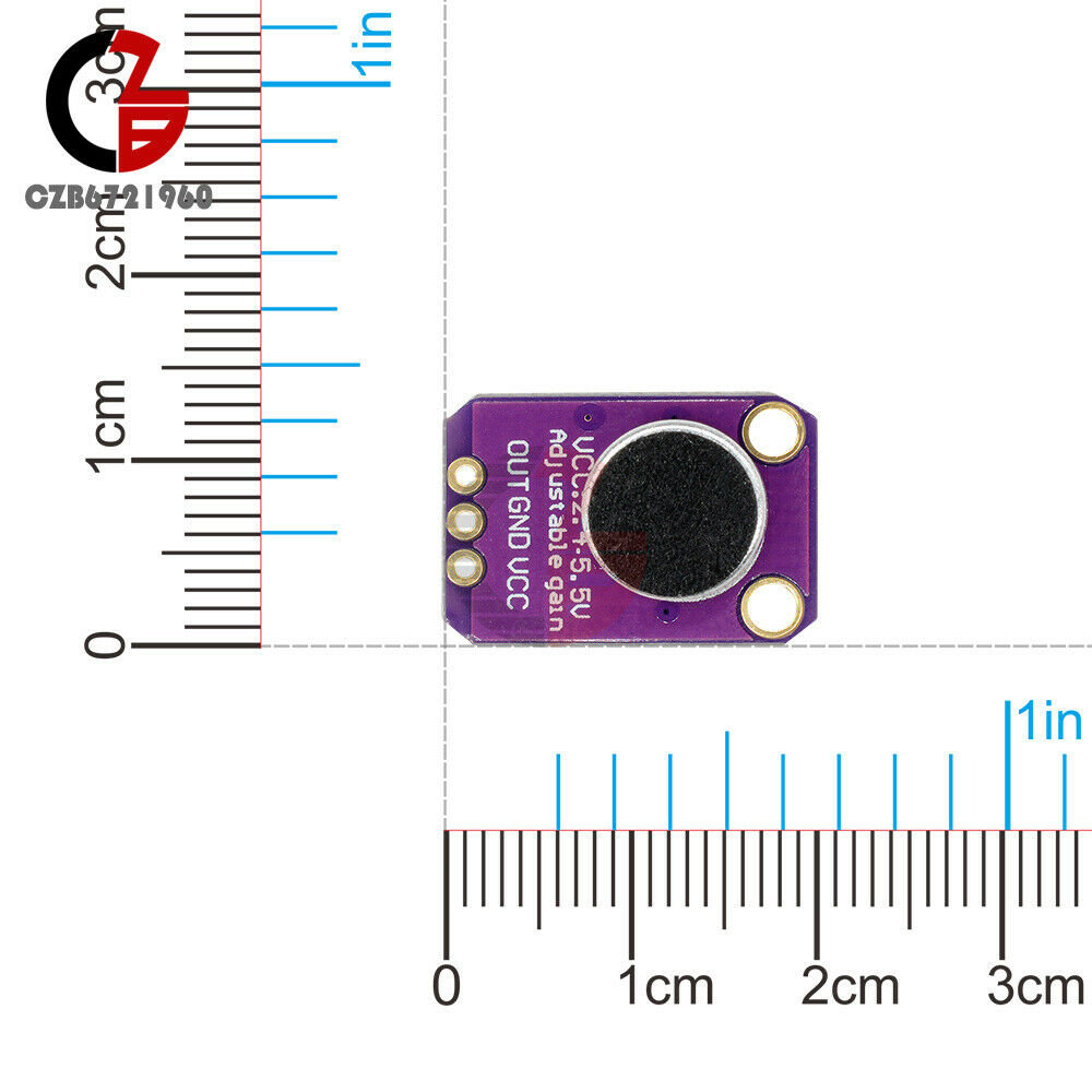 GY-MAX4466 Electret Microphone Amplifier with Adjustable Gain for Arduino