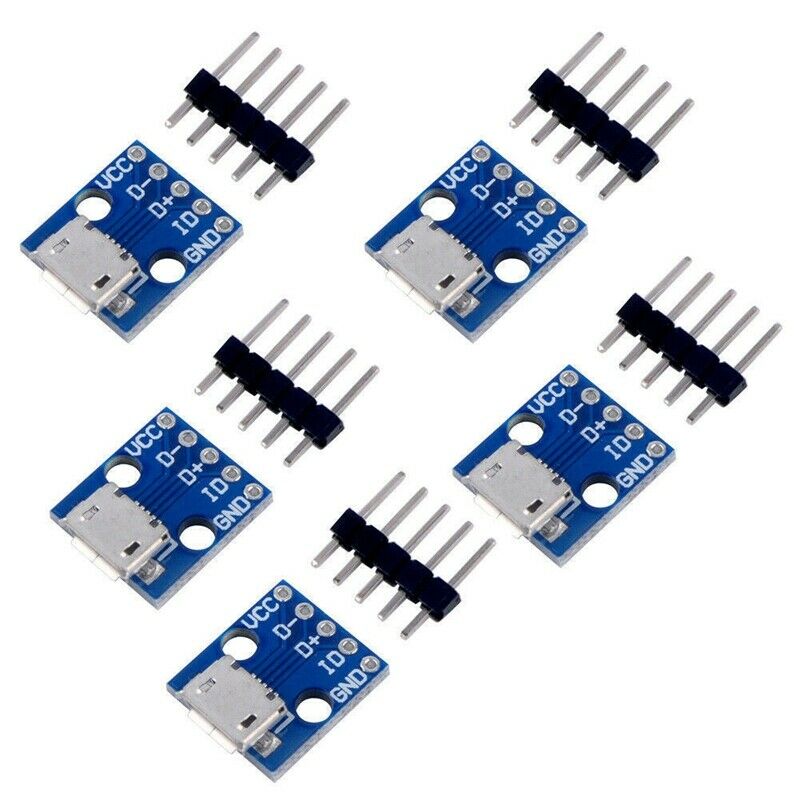 5Pcs CJMCU 5V Micro- USB Board Interface Power Switch Adapter Breakout Module G4