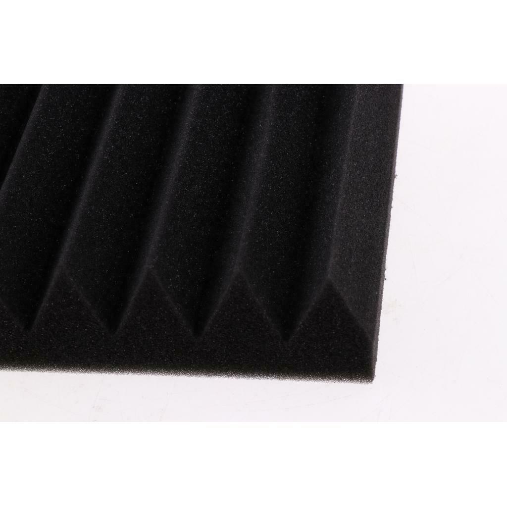8pcs/Pack Black Wedge Sound Absorption Professional Acoustic Foam Panels