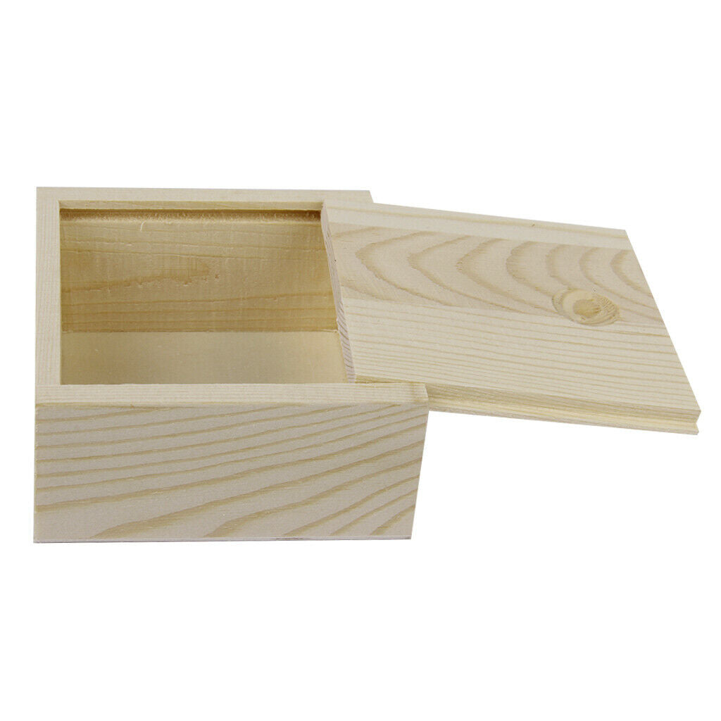 2x Nature Wooden Box Storage For Jewellery Essence Oil