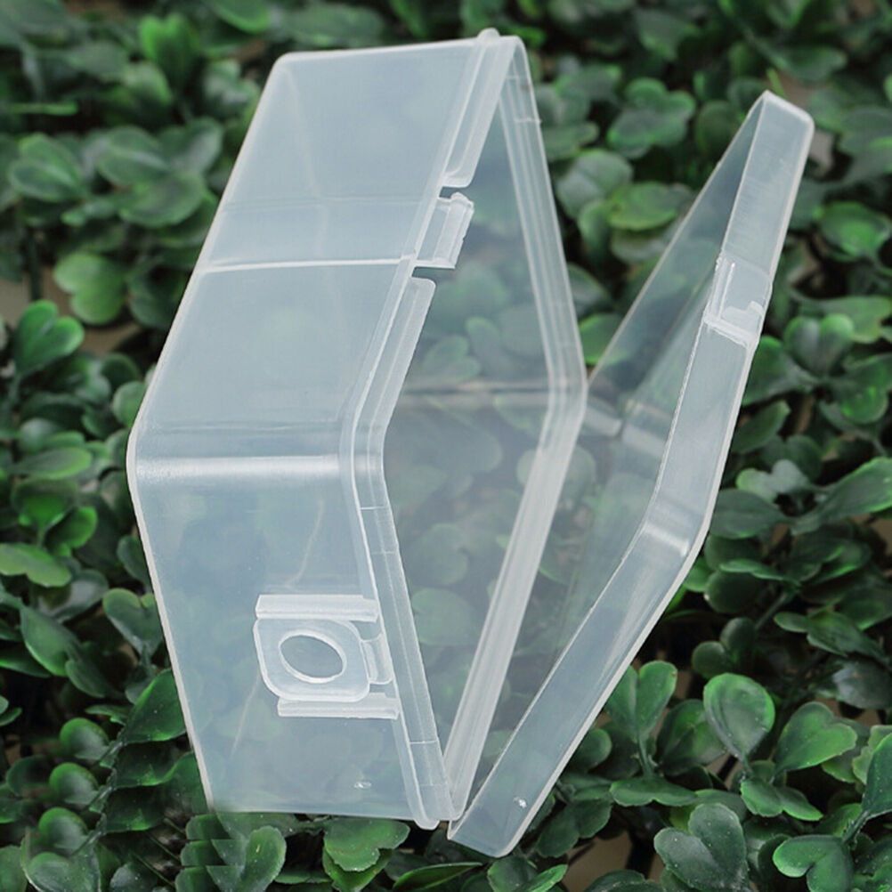 Plastic Transparent Storage Box Collection Container Case Part Box With Ho.l8