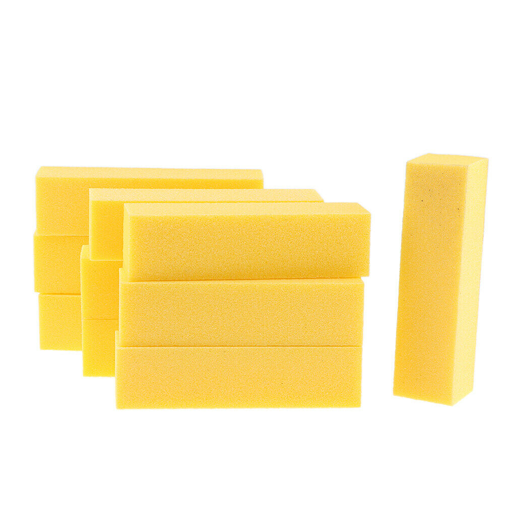 30x Nail Art Polish Remover Sponge Buffer Block Acrylic Gel Nails Files Foam