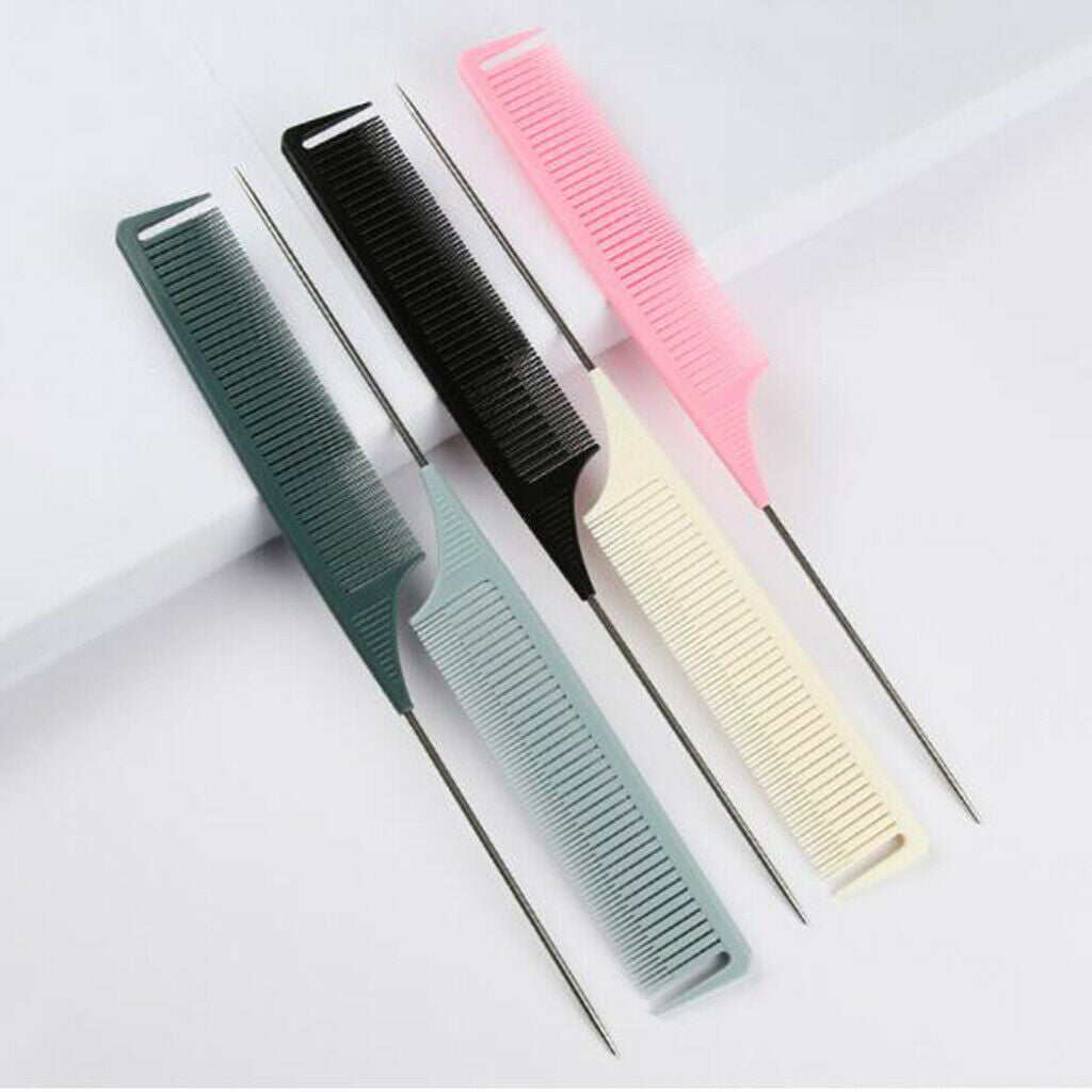 5x Heat-resistant Fine Weave Highlighting Foiling Hair Comb Barber Combs