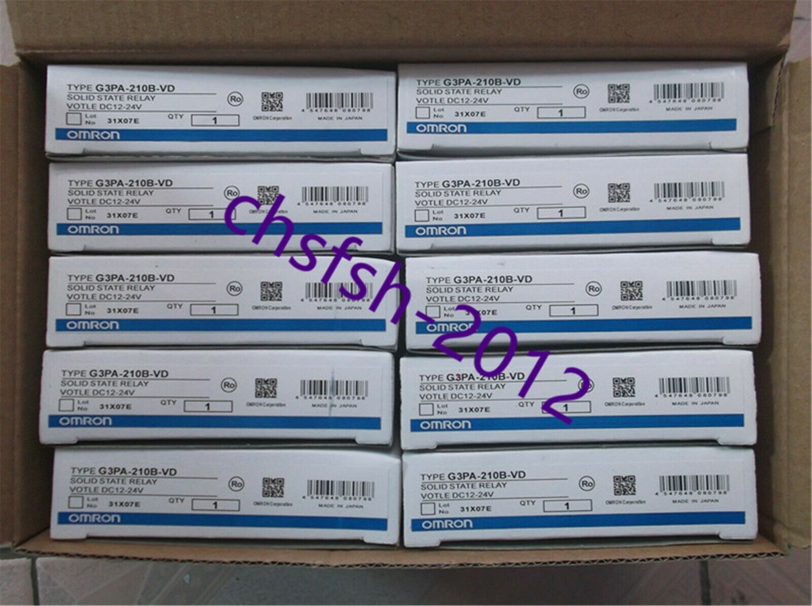 1 pcs New IN Box Omron G3PA-210B-VD solid state relay