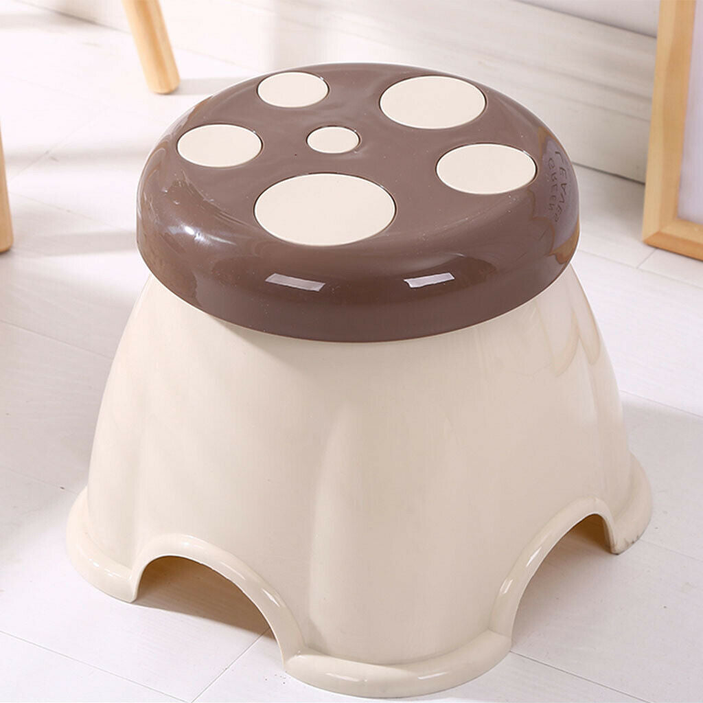 2x Non-Slip Kids Cartoon Seat Thickening Low Bench for Home Living Room