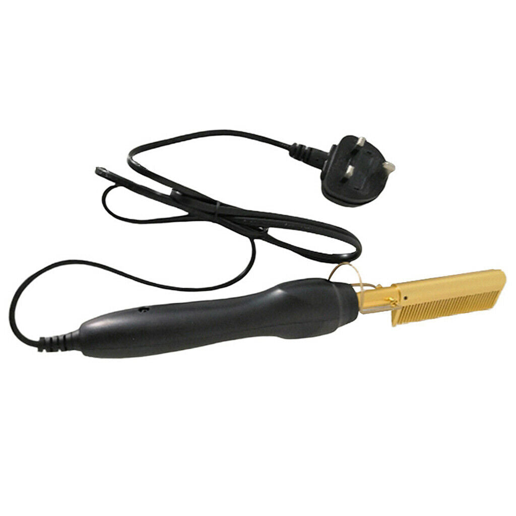 80w Hair Curling Straightening Comb Styling Tool Quick Styling Safe to Use